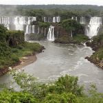 Part of the landscape of Iguazu Falls and Saint Martin Island on the Brazil River on January 17, 2007.