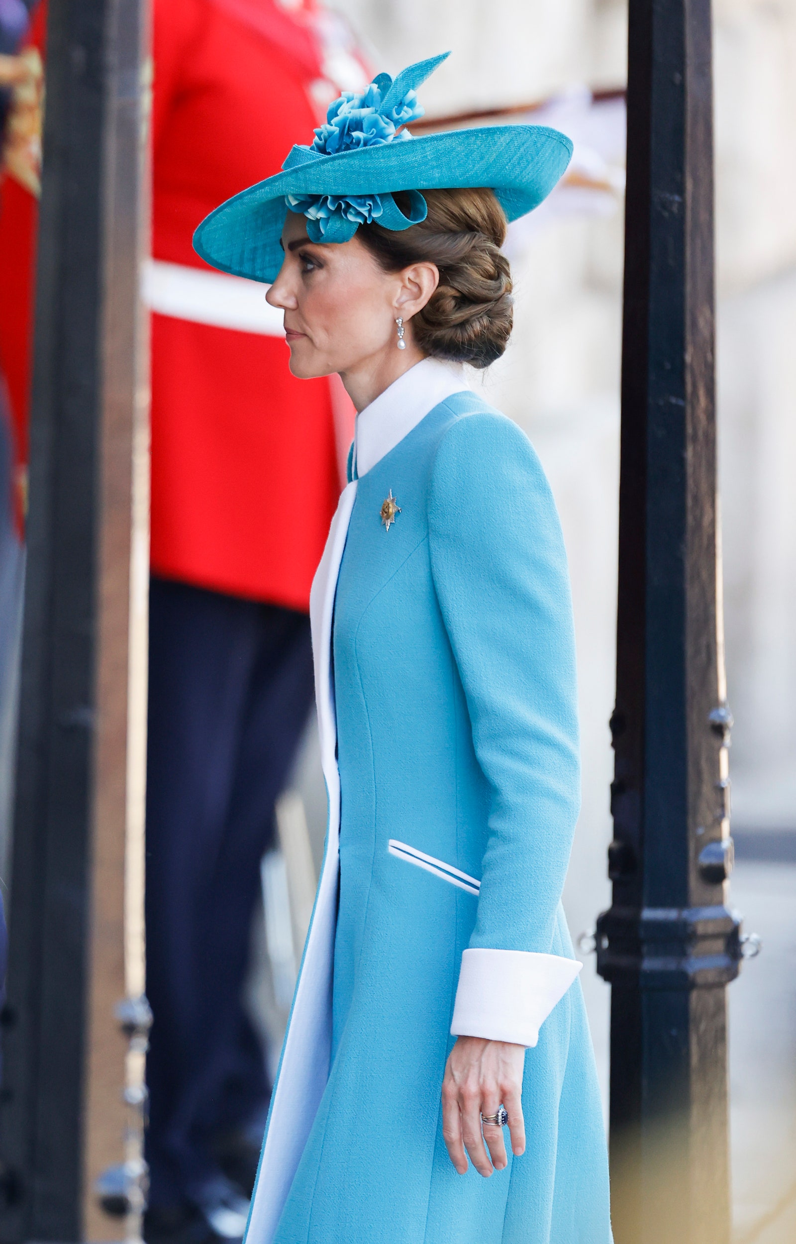 Princess Catherine arrives at the Marquis during her arrival at the Cavalry Kate Middleton