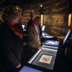Simi Valley, California - February 26: Installation of 4q57 Isaiah Scrolls at the Presidential Library of Ronald Reagan in Simi Valley on Wednesday, February 26, 2025. "Dead Sea Scroll: Exhibition". Due to their photosensitiveness, the Dead Sea Reels rotate every three months to help save them. (Hans Gutknecht/Center Group/Los Angeles Daily News via Getty Images Photos)