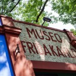 The exterior of the Frida Kahlo museum in Mexico City, Mexico.