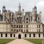 Chambord, France - April 26: General view of Chambord Castle in Chambord, France on April 26, 2019. Leonardo da Vinci spent his last three years at Castle of Chambord to sketch architectural projects and organize dazzling gatherings for the king and his courts. Chambord celebrates his 500th anniversary. This time, French President Emmanuel Macron will be closed on May 2, 2019 at Luce and Amboise, and then in the afternoon at Chambord, his Italian counterpart Sergio Mattarella. (Photo by Chesnot/Getty Images)