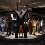 Seen different designs during the news preview of the Costume Academy exhibition "Super Elf: Cropped Black Style" May 5, 2025 at the Metropolitan Museum of Art in New York (Photo by Timothy A. Clary / AFP) (Photo by Timothy A. Clary / AFP via Getty Images)