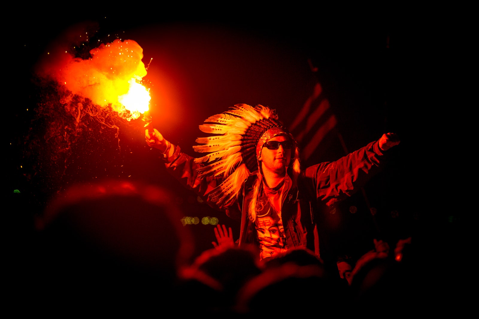 Images may contain light accessories for flares and flames