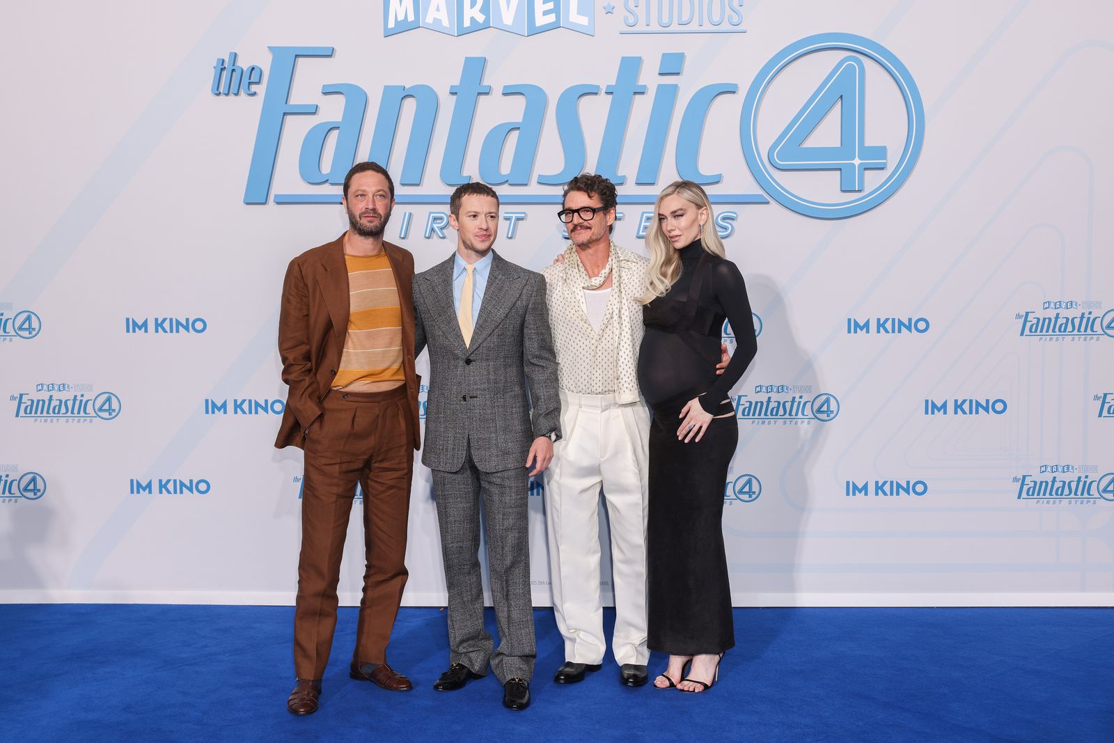 Images may contain Ebon Mossbachrach Pedro Pascal Vanessa Kirby Andrey Gaydulyan Groupshot Adults and Clothes