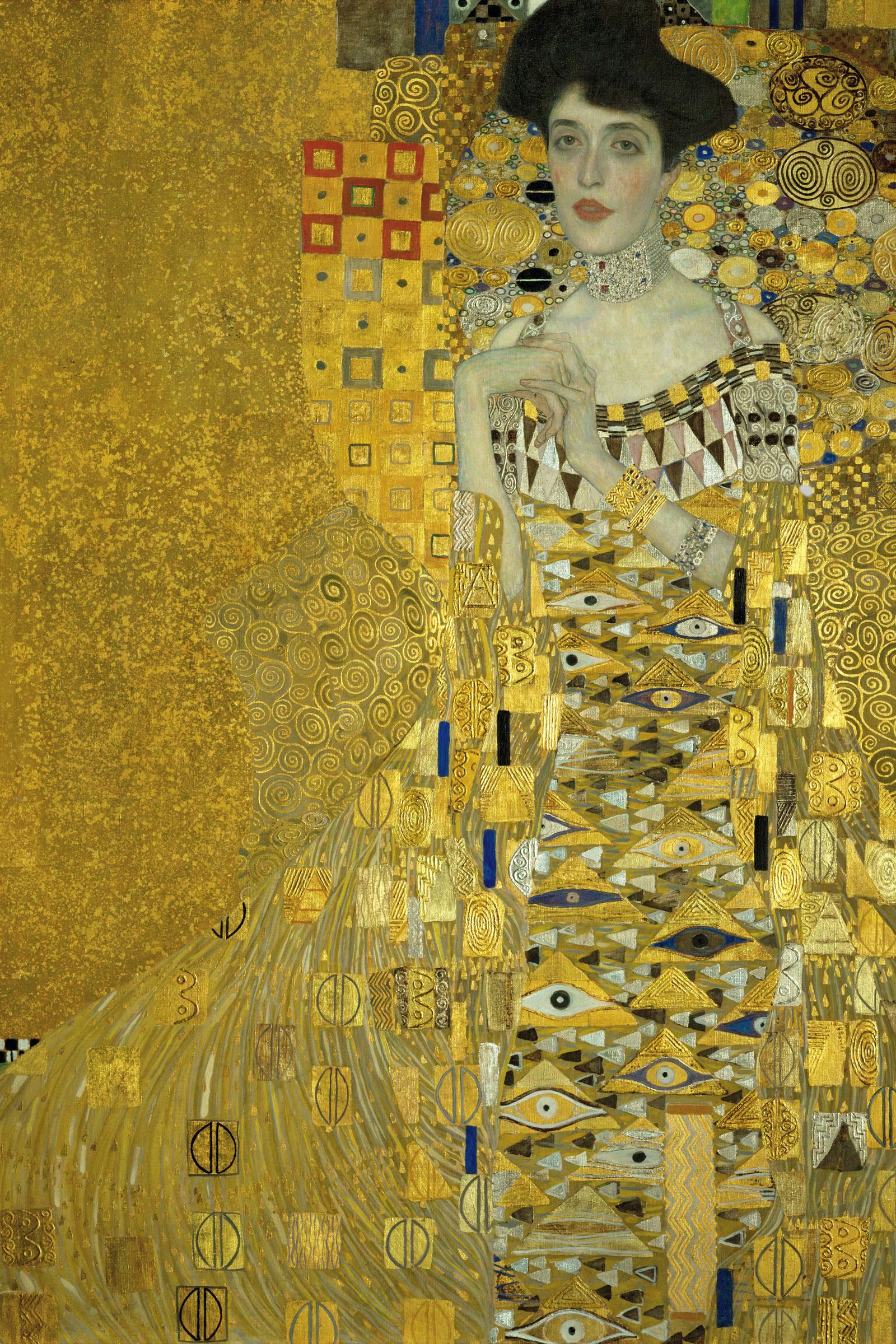 Images may contain art painting adult wedding dress hat accessories jewelry and necklaces