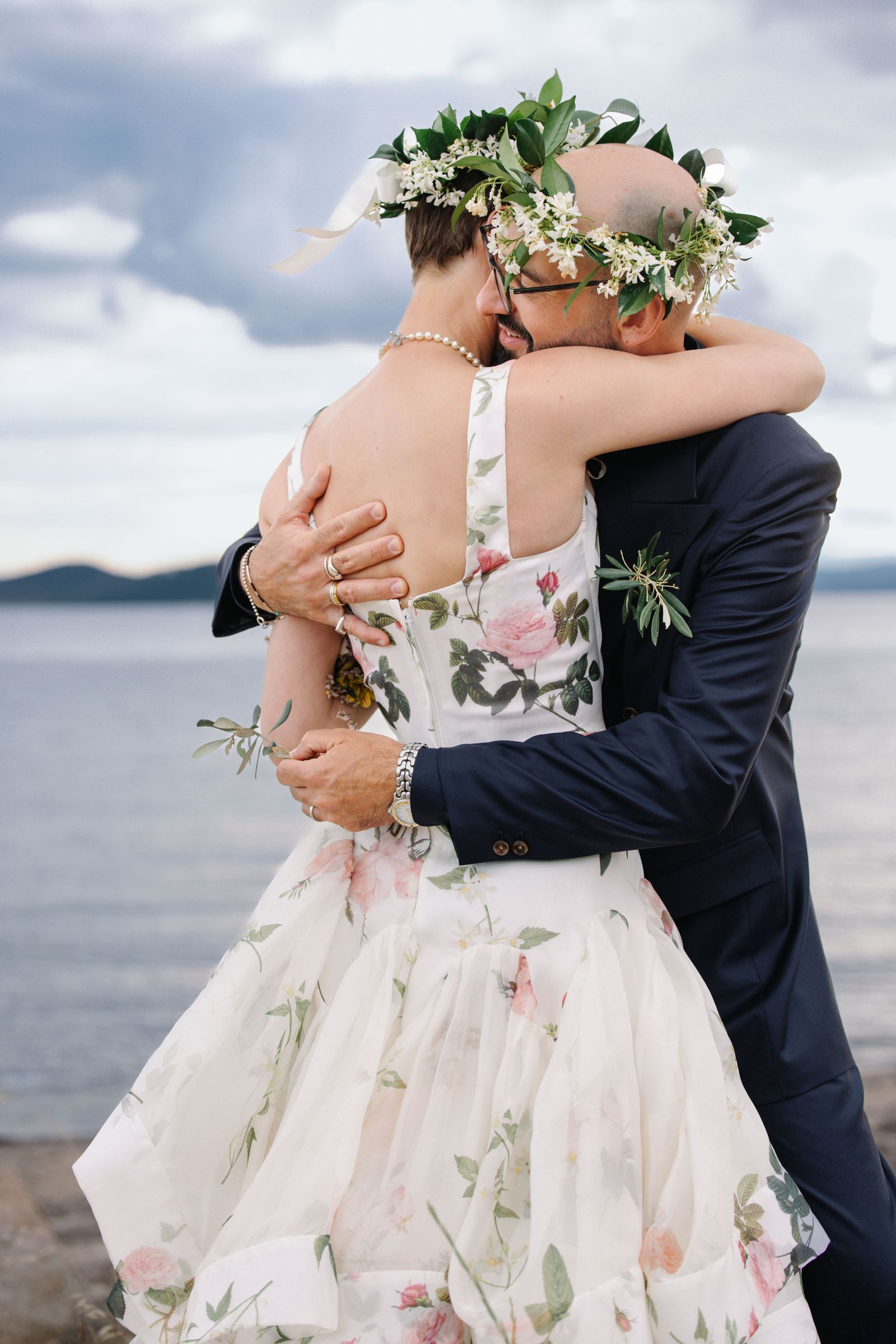 Images may contain facial people photography portrait clothing, fashionable formal wear dress and wedding