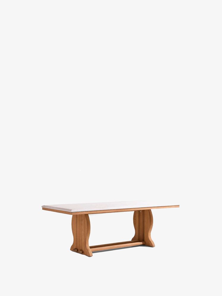 Images may contain: coffee table, furniture, table and dining table