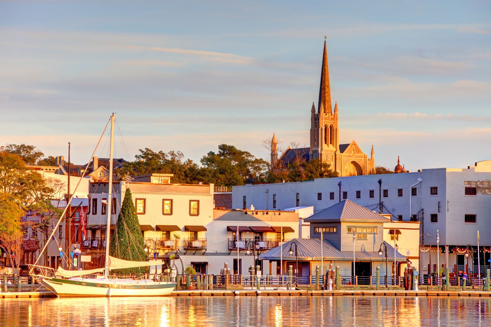 Images may contain seaside buildings, building steeple towers, city ships and transport