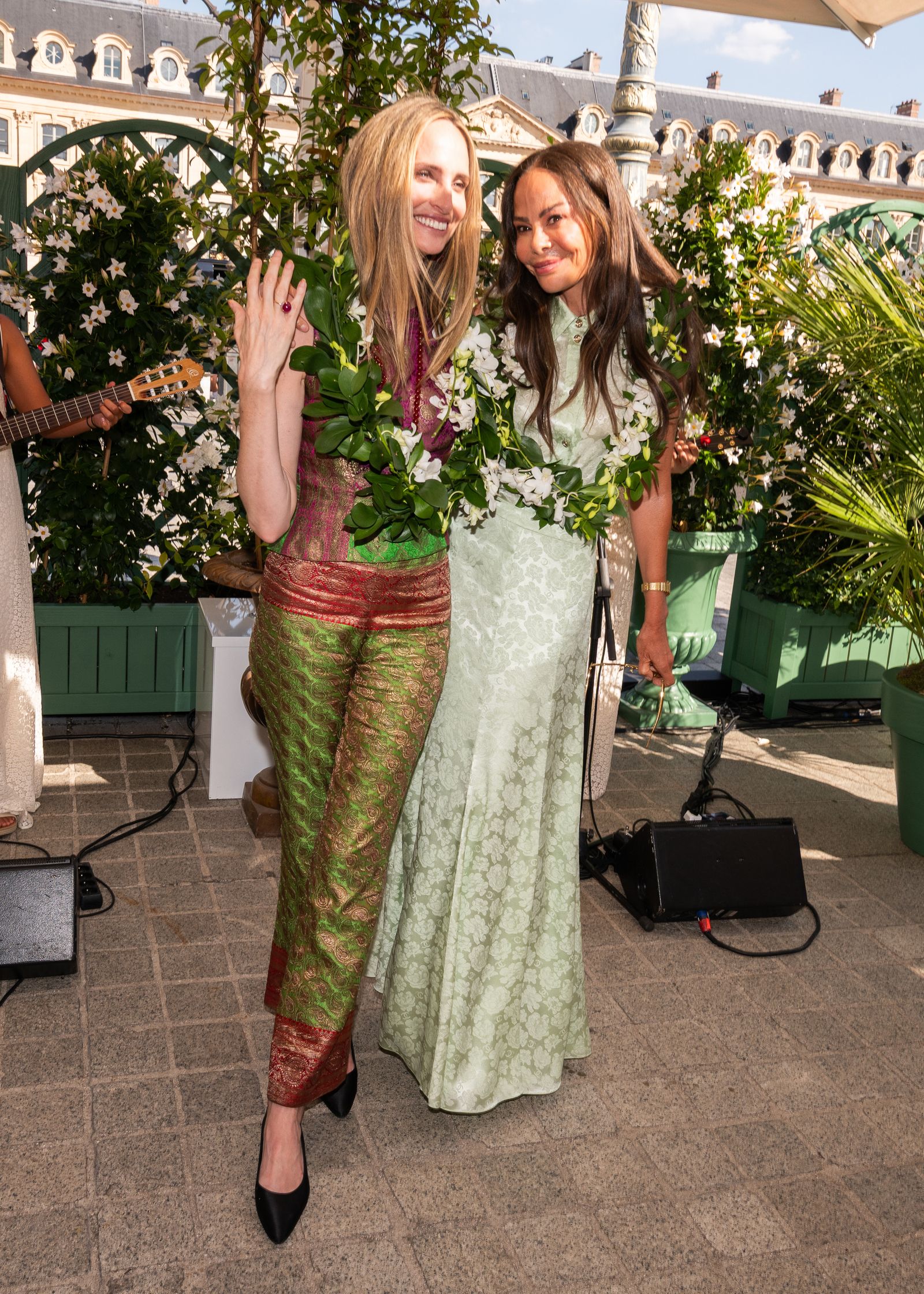 Images may contain Lauren Santo Domingo Plants Pot Plants Adult Wedding Electronic Speakers and Clothing