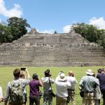 Belize Chiquibul - March 21: General vision of the media, the Duke of Cambridge and Prince Catherine, Duchess of Cambridge, visit the Caracol Mayan archaeological site in Chiquibul Forest, on March 21, 2022, on a Caribbean dynasty tour at Chiquibul, Chiquilee Royal Tour. The Royal couple is the first leg of the Caribbean Tour, which competes in Belize, Jamaica and the Bahamas. (Photo by Chris Jackson/Getty Images)