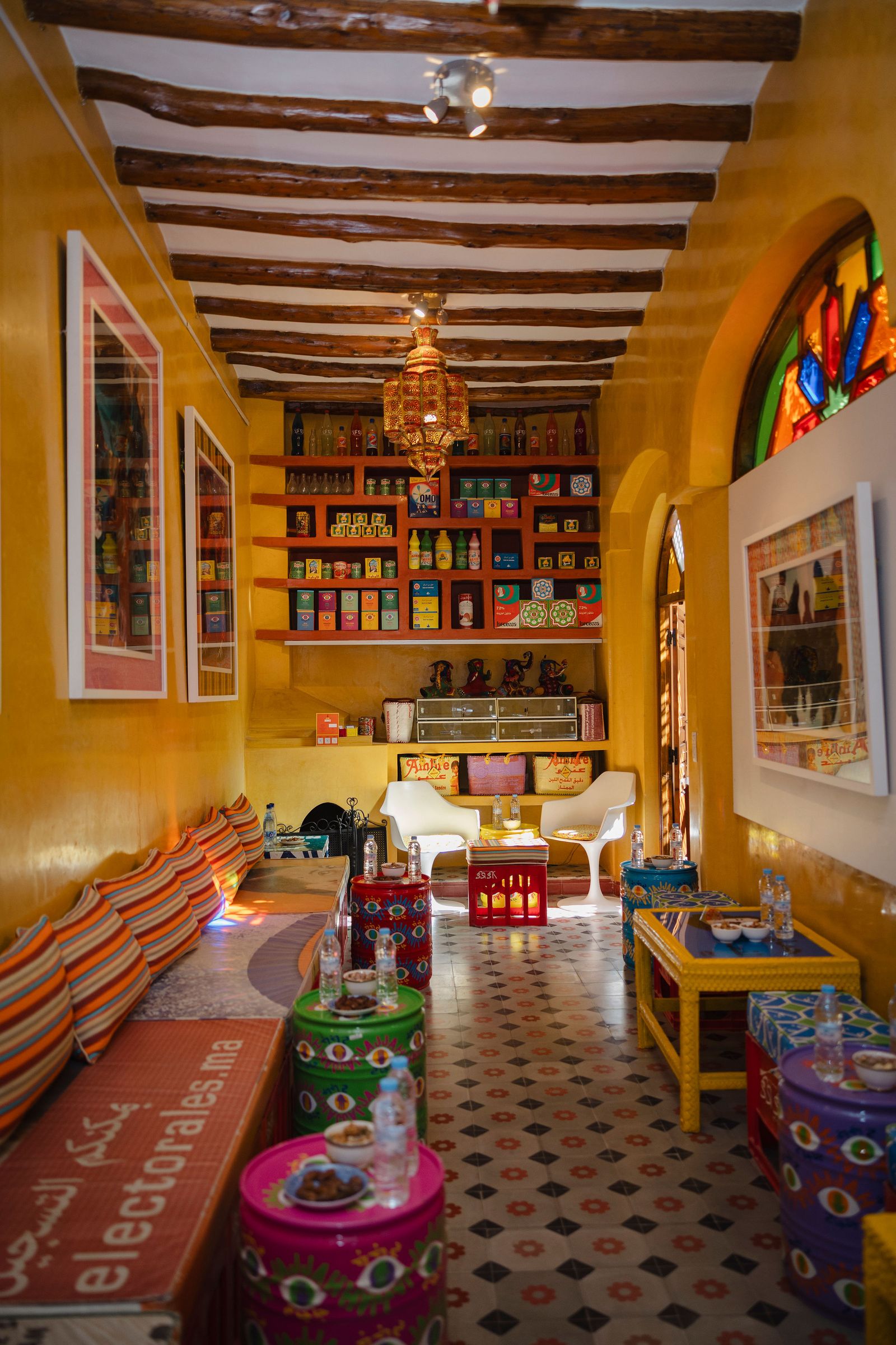 Images may contain interior design building construction furniture living room chairs and tables