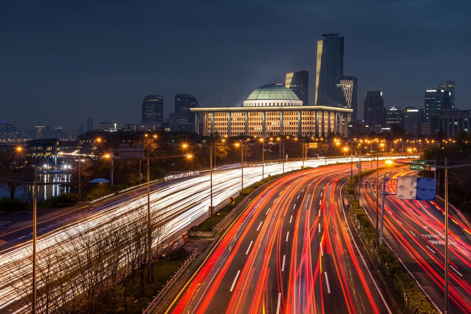 Yeouido at dusk