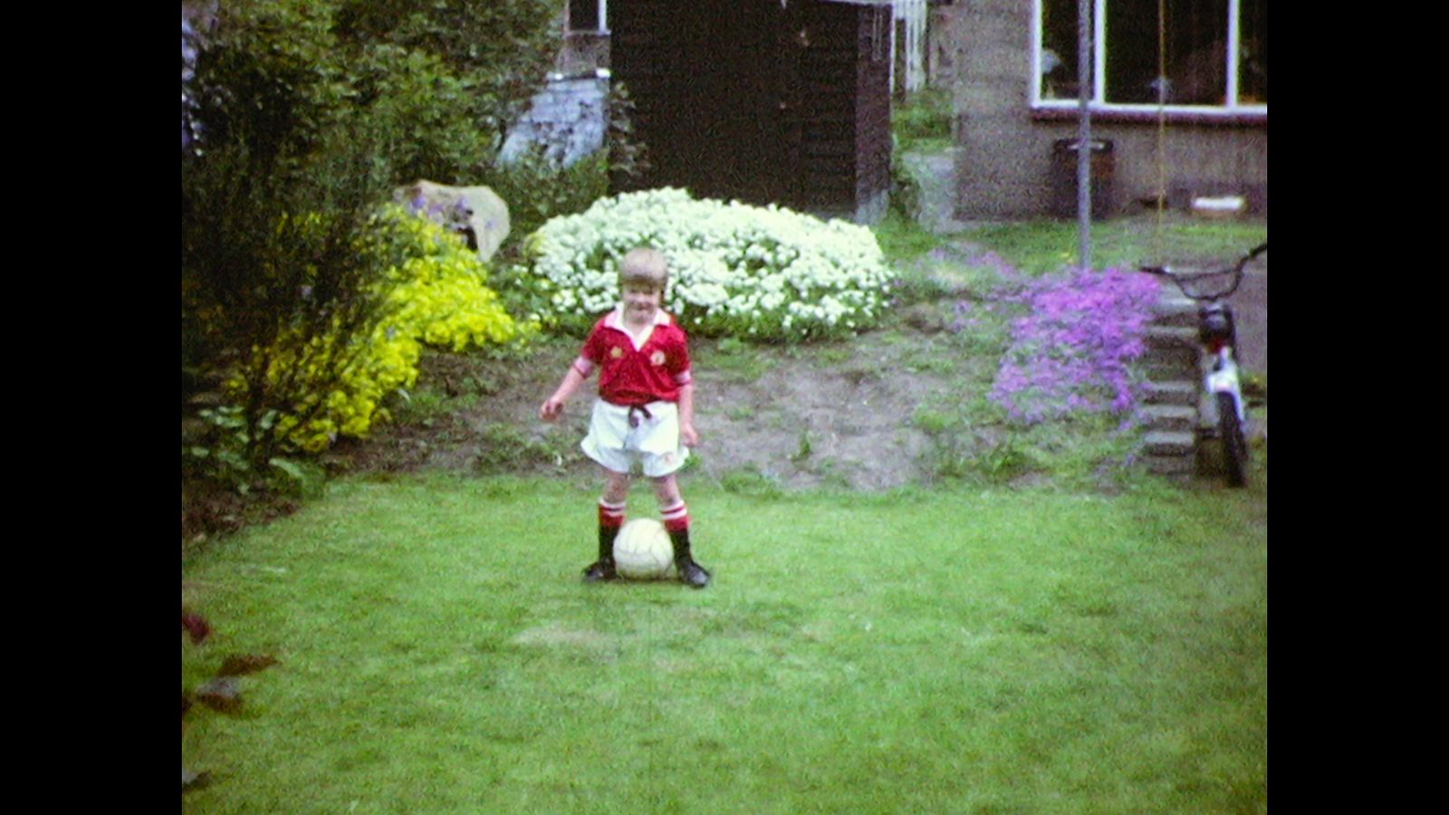 David Beckham was in his backyard as a kid
