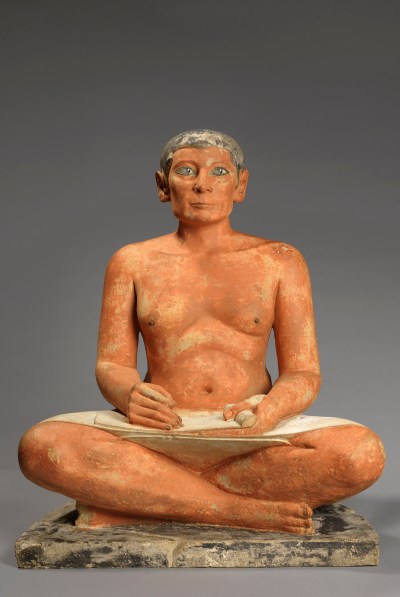 Seated Scribe, Egypt, 4th Dynasty (2620–2500 BCE)