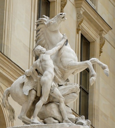 One of the so-called Marly horses by Guillaume Coustou, 1739–45