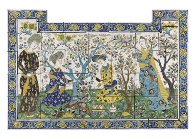 Poetic joust panel, c. 1600–1700