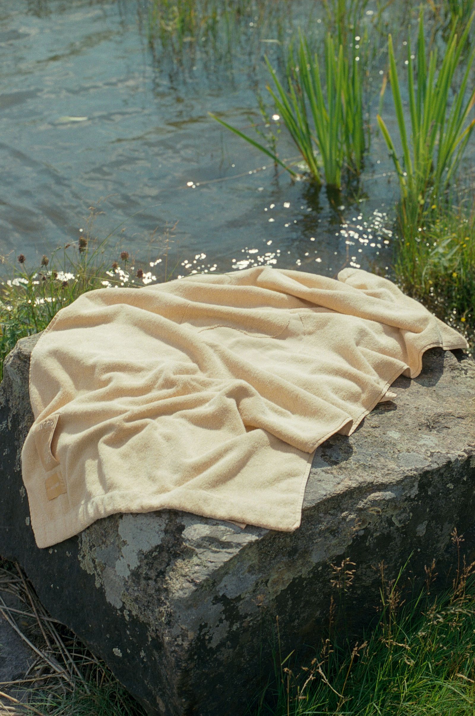 Images may contain natural outdoor pond water plants vegetation land rock grass and trees
