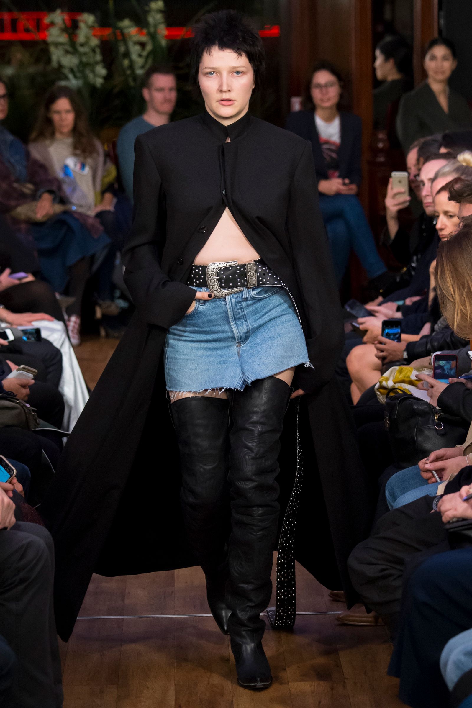 This image may contain audience crowds and footwear for clothing people