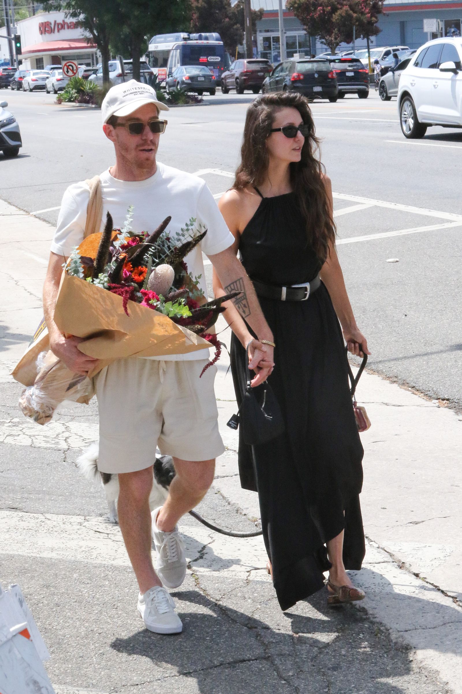 Images may contain Shaun White Nina Dobrev City Road Street City Flower Arrangement Plants and Bouquets