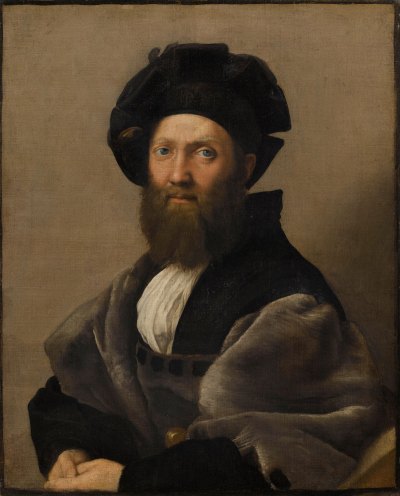 Balthazar (Baldassare) Castiglione. Between 1514 and 1515. Oil on the canvas. 82 x 67 cm. Inv. 611.