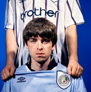 Noel and Liam Gallagher of the British rock band Oasis of Sly St Studio in east London, May 8, 1994