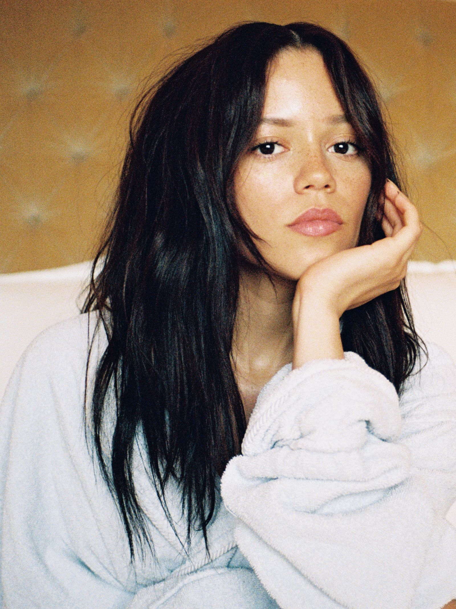 Images may contain Jenna Ortega facial man photography portrait adult brunette and fashion