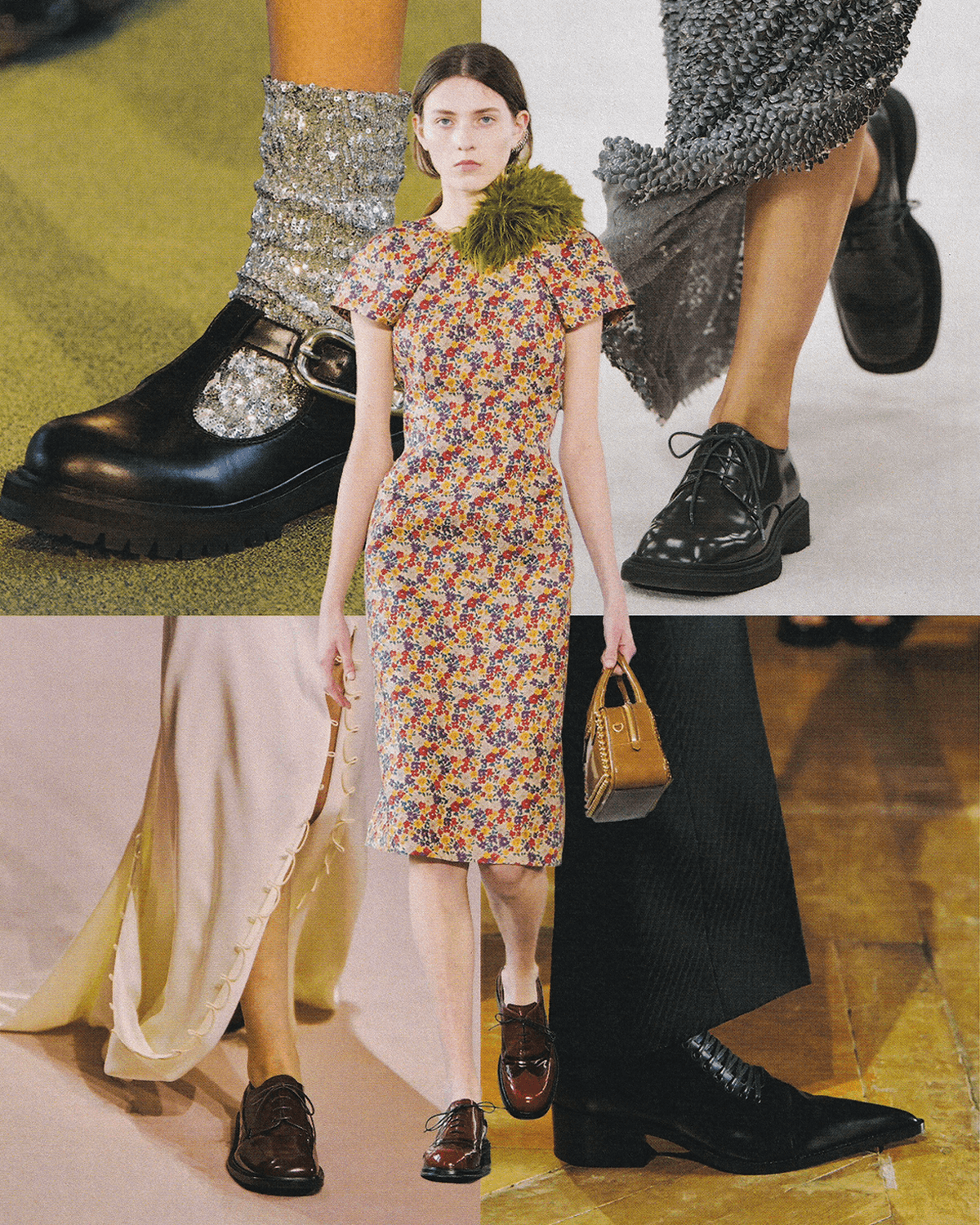 Images may contain clothing shoes, shoes, high heels, adult accessories bags, handbags, sandals and face
