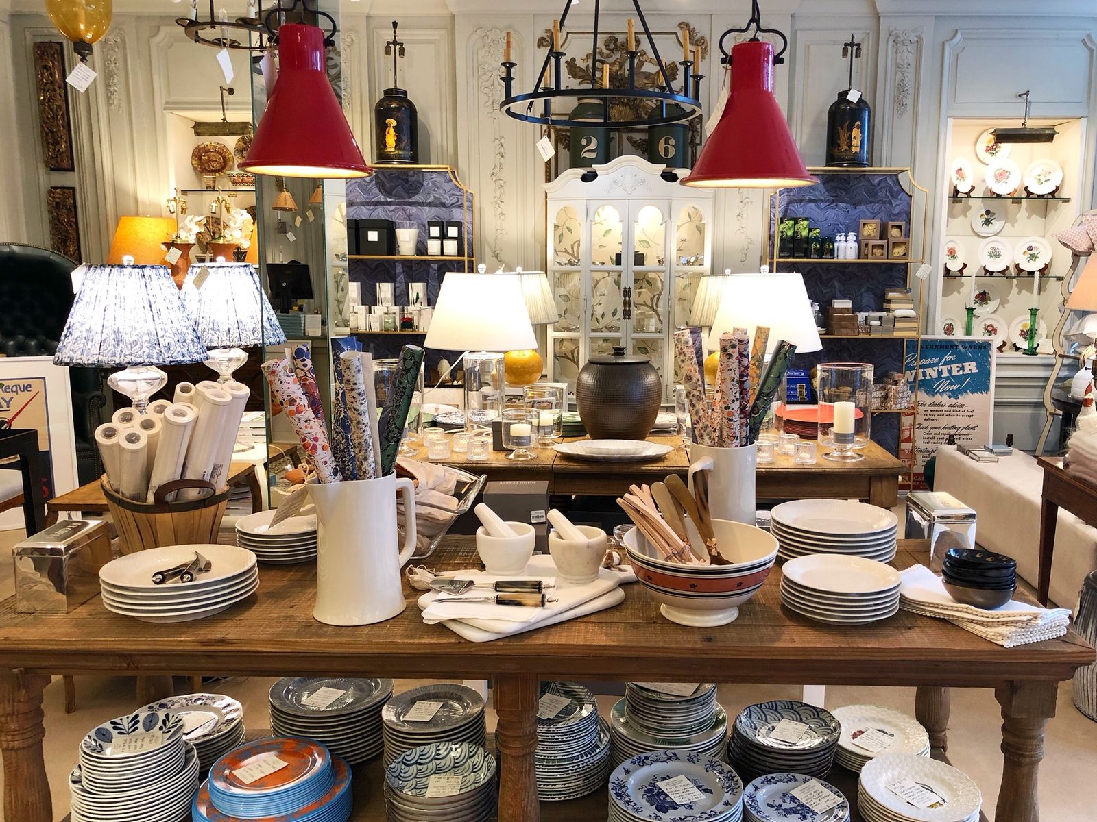 Images may contain furniture rack discs and pottery