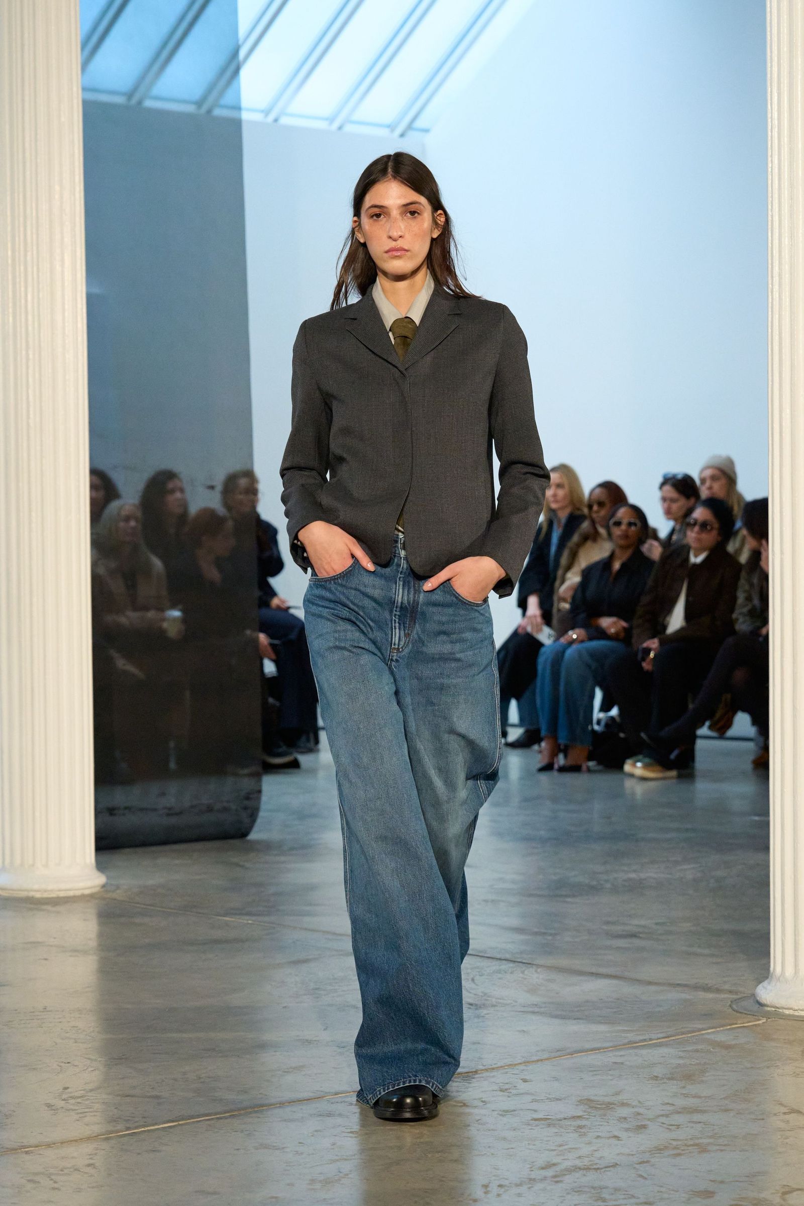 Images may contain Dilara Kazimova Jody Watley Clothing Pants Jeans Denim Jacket Shoes Shoes and Adults