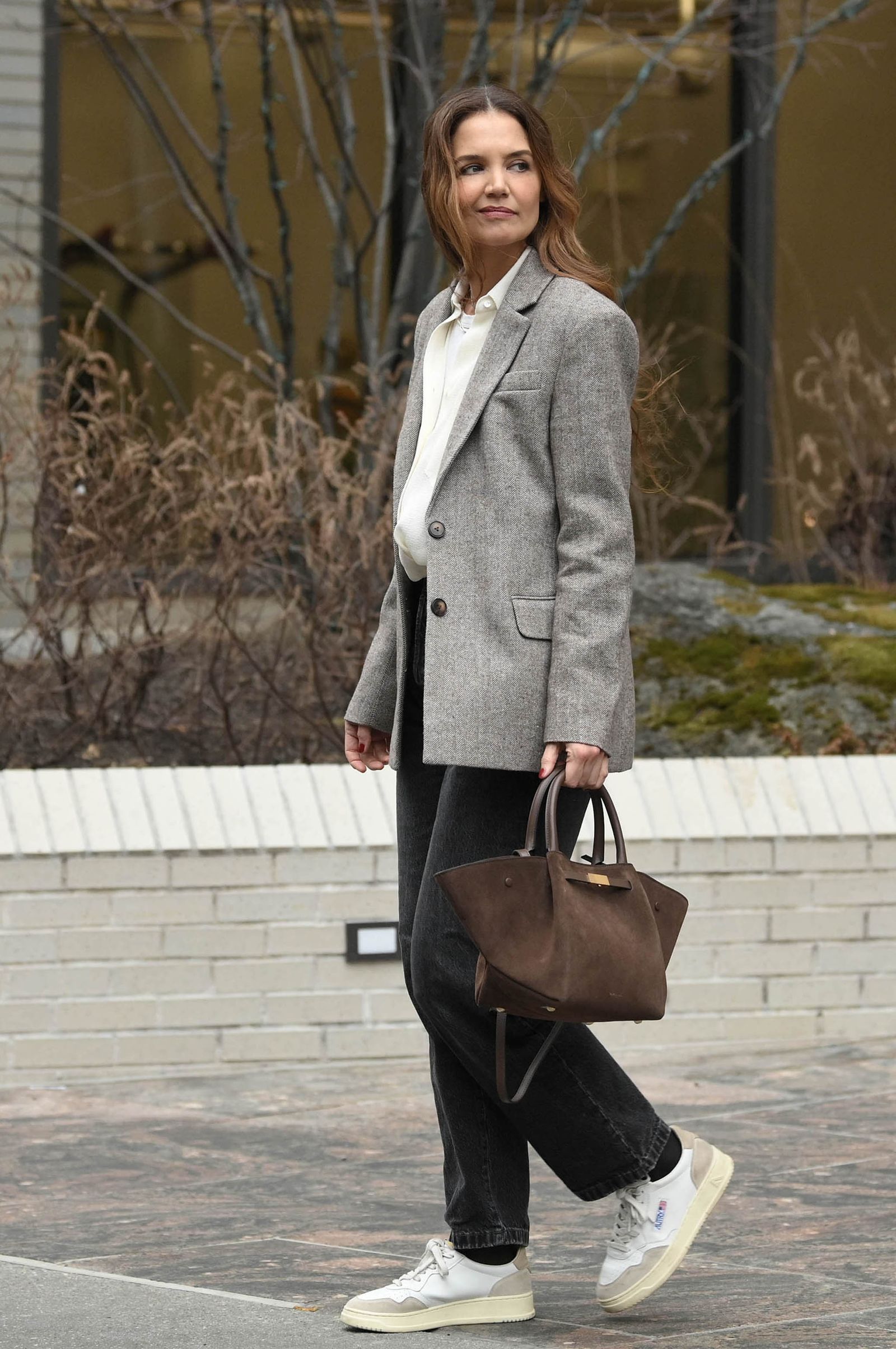 Images may contain Katie Sherlocks Accessories Tote Bags Totes People Wallet Clothing Shoes Shoes Blazers and Jackets