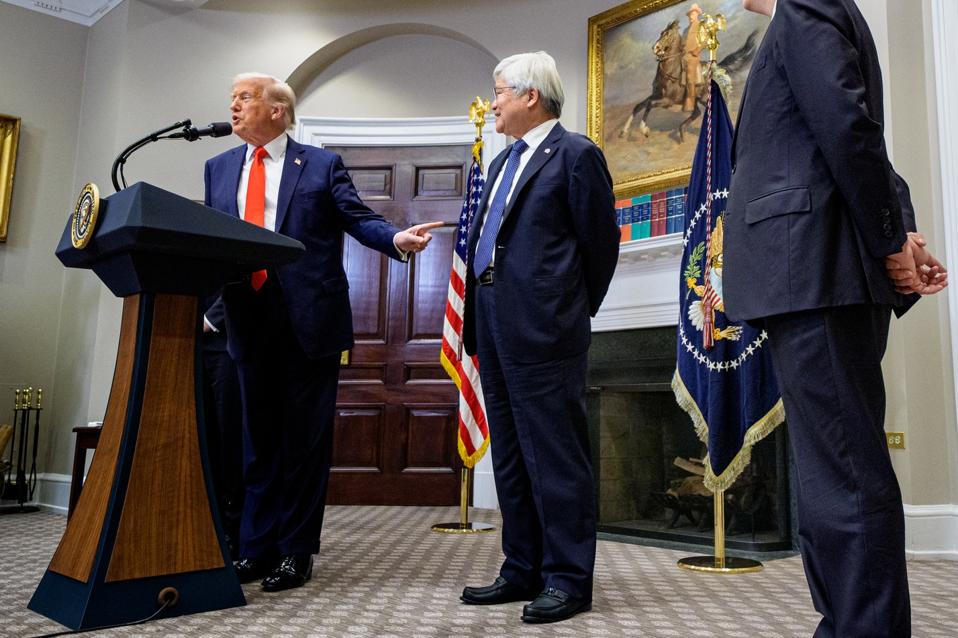 President Trump releases investment announcement in Roosevelt Room in White House
