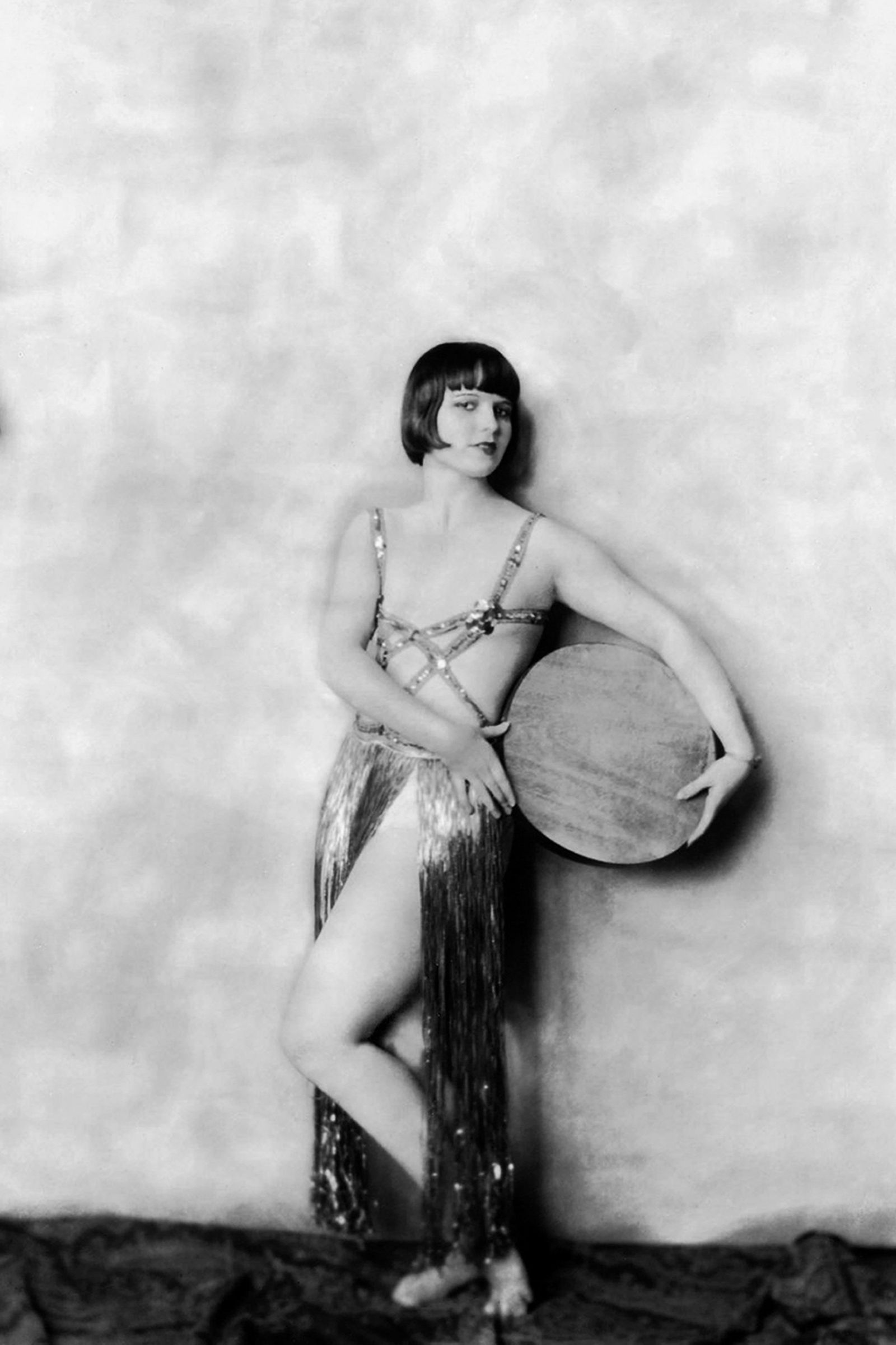 Actress Louise Brooks poses for a portrait pose of Ziegfeld Follies in New York in 1925.