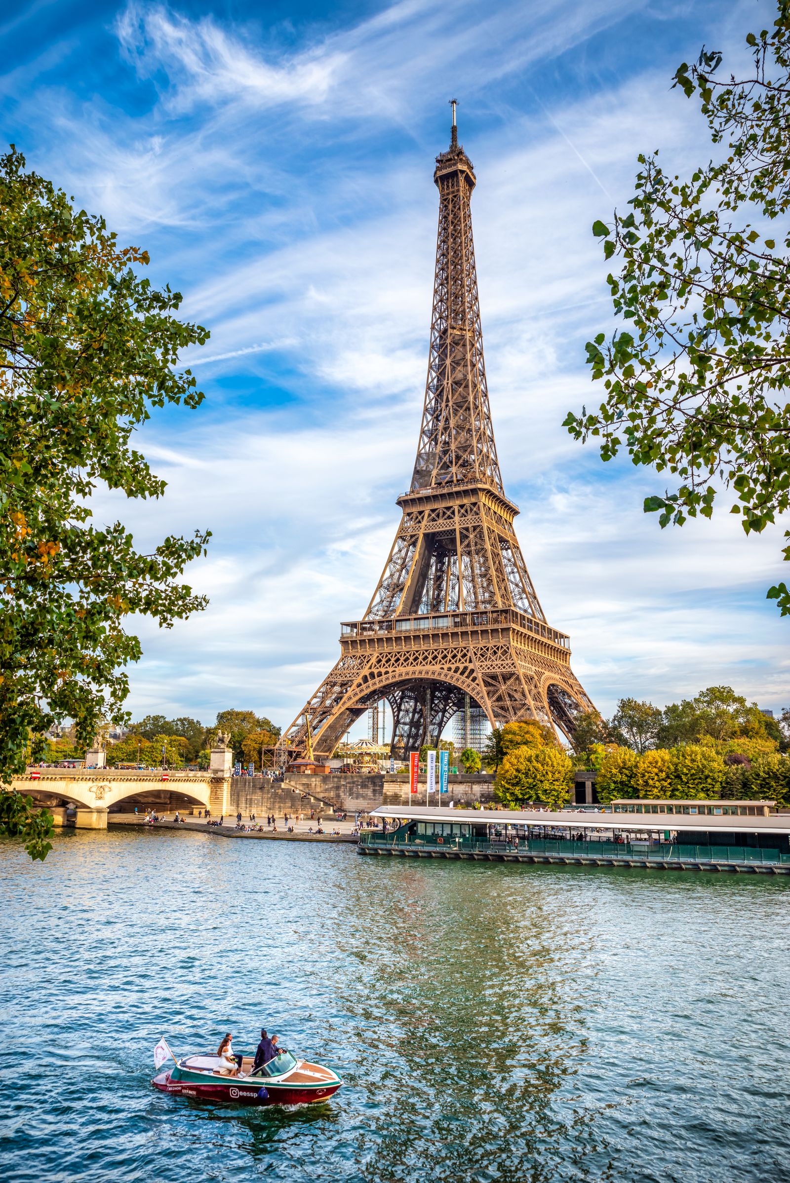 Images may contain buildings with ship transport vehicles Eiffel Tower Landmark and Tower