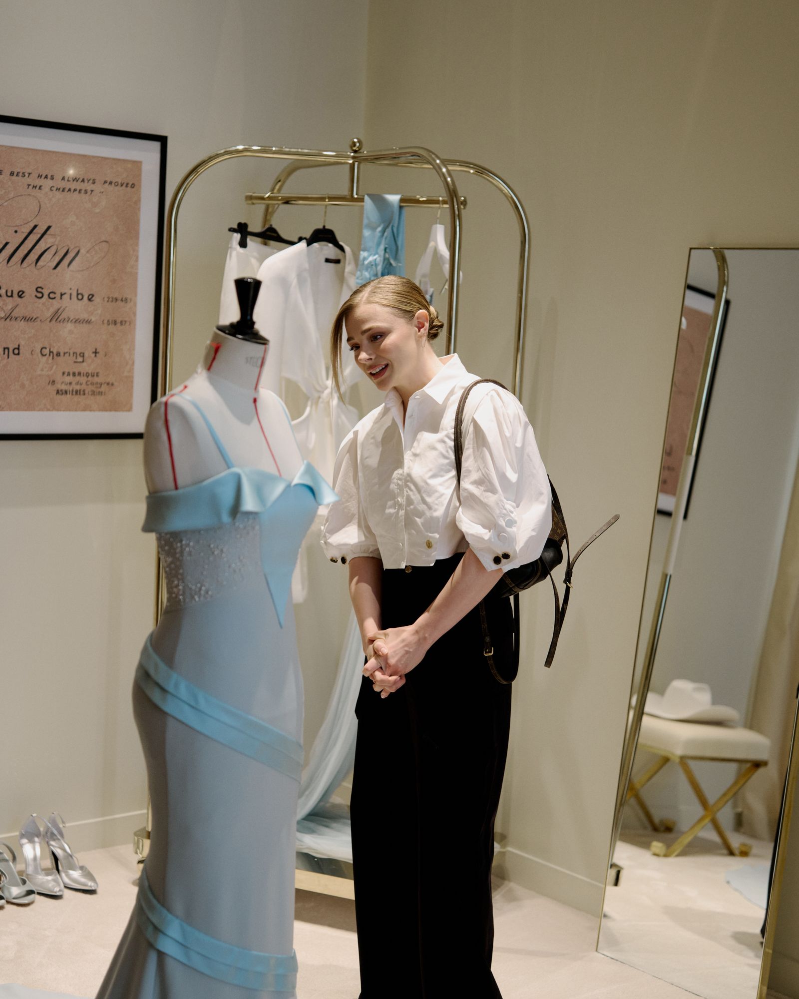 Chloë Grace Moretz and Kate Harrisons' final wedding accessories at Louis Vuitton Studio in Paris