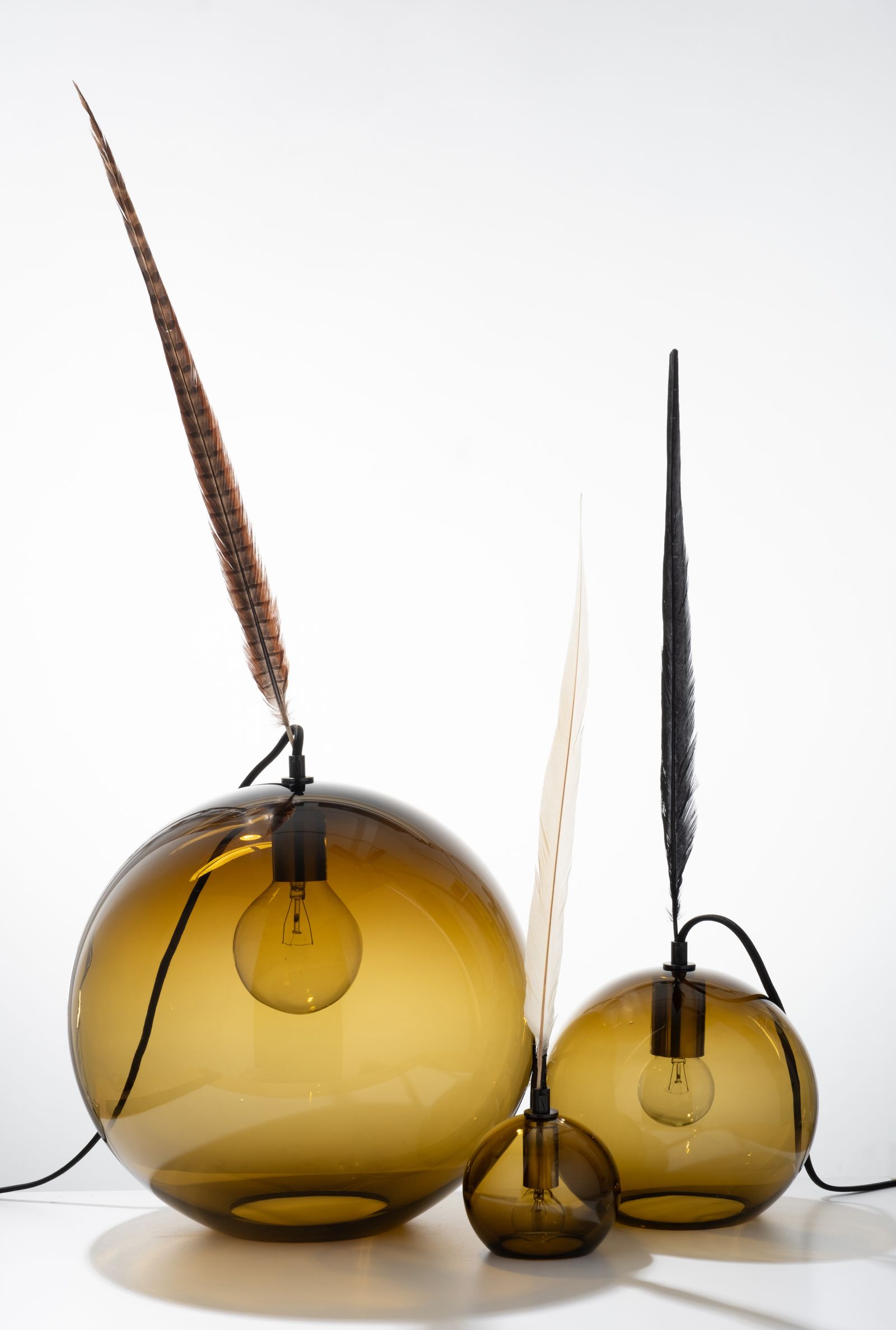 Globe Lamps from stærk are used for design.