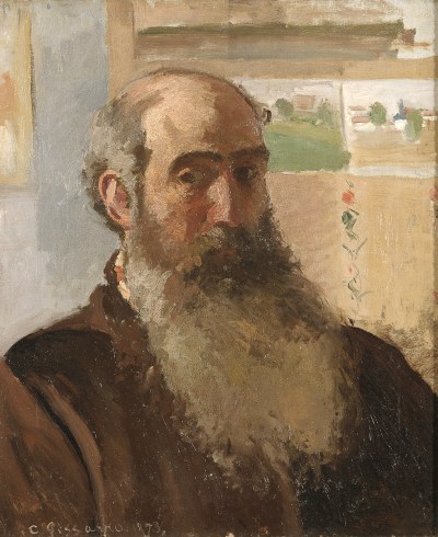 Camille Pissarro: Self-portrait (Autoportrait), 1873, oil on canvas, 21 7/8 x 18 1/8 inches.