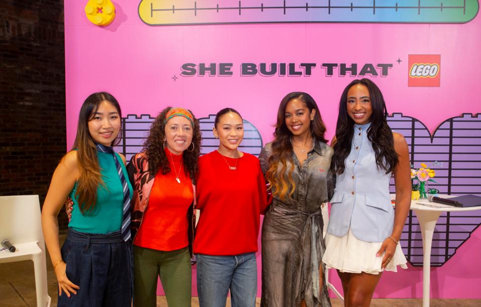 She built that Lego panel
