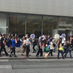 The New Museum Union held an action at the New Museum in New York on June 25, 2019.