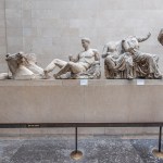 People appreciate the Parthenon marble in the Parthenon gallery at the British Museum. Marble, also known as Elgin Marble, has sculptures and is an ornament of the Parthenon, which guards the Empire of Athens, and an artifact of the East Gable. Display marble to visitors to the British Museum. The Greek government is in dispute with the British government and museums to demand the return of marble. London, London, UK, August 2022 (Nicolas Economu/Nurphoto) by Getty Images)