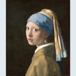 Johannes Vermeer, girl wearing pearl earrings, c. 1665