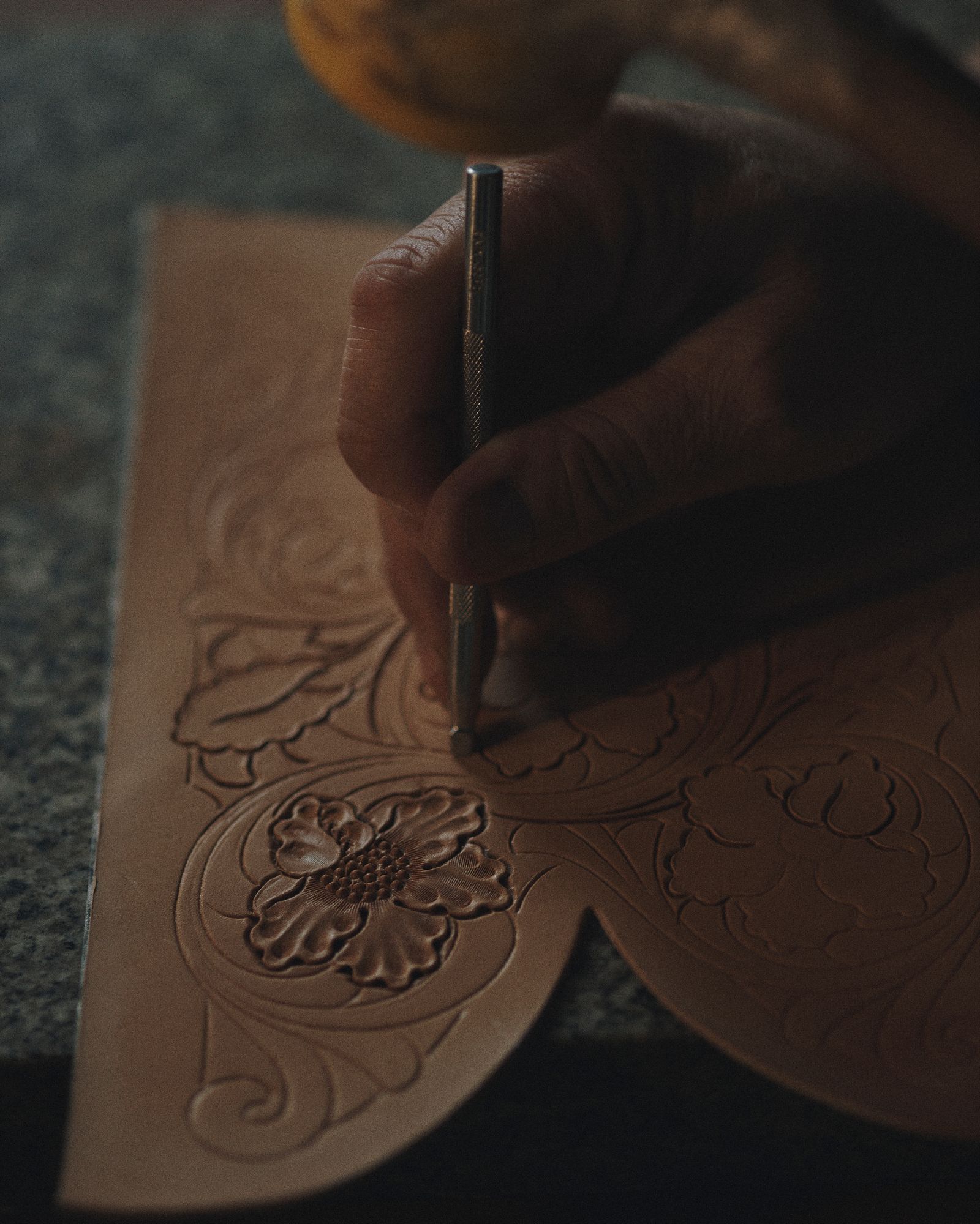 Hand tool decoration design.