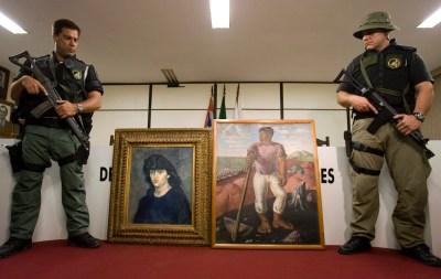 Works by Pablo Picasso and Cândido Portinari were stolen from and later recovered by the Museu de Arte de São Paulo.