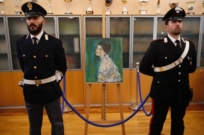 A stolen Klimt was recovered at the Galleria d’Arte Moderna in Piacenza, Italy.