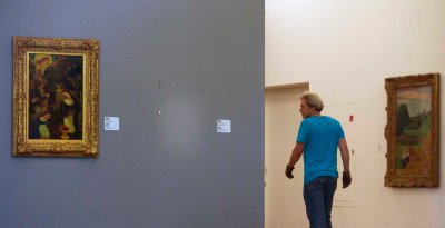 The space at the Kunsthal Museum where a stolen Henri Matisse once hung.