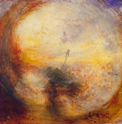 J. M. W. Turner, 'Light and Colour (Goethe’s Theory) - the Morning after the Deluge - Moses Writing the Book of Genesis', 1843.