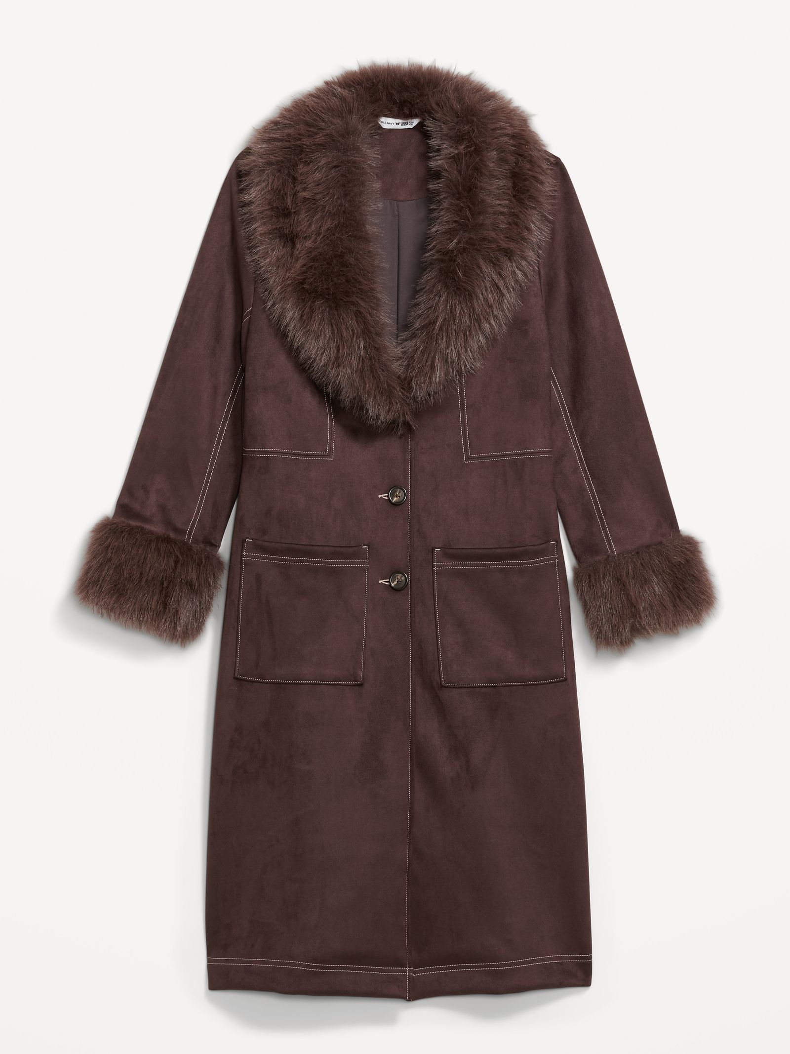 Old Navy x Anna Sui suede coat XS4X | 119.99