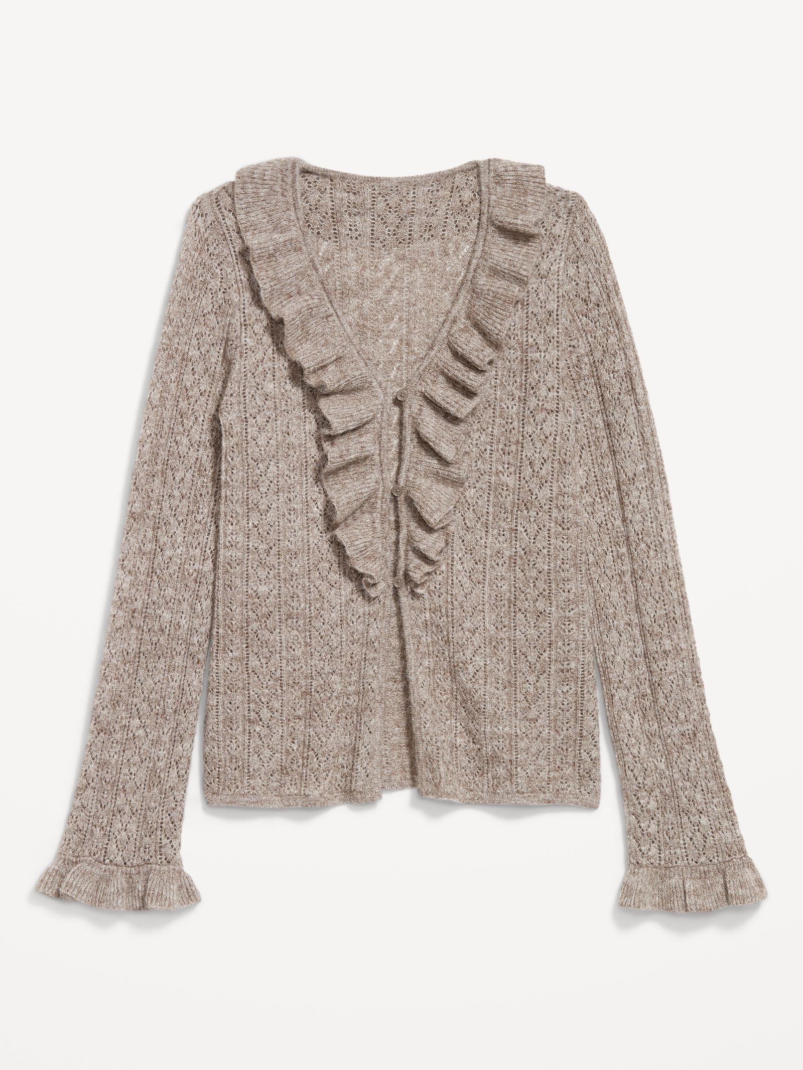Old Navy x Anna Sui ruffled cardigan sweater XS4X | SHOPBOP 59.99