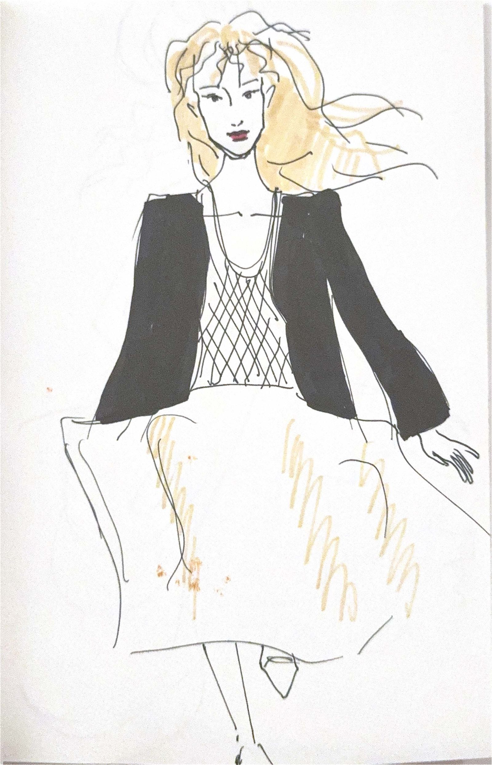 Ella Dalton wears Louis Vuitton Spring/Summer 2022.