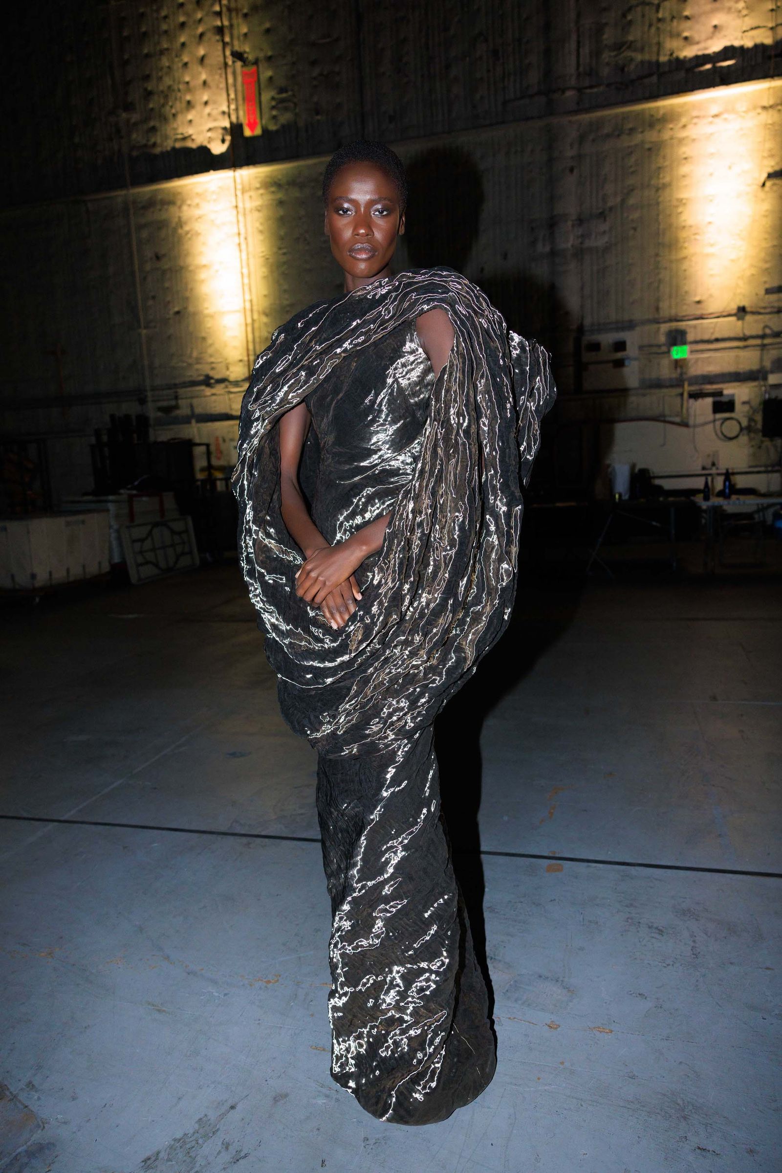 Odhiang wears Maison Margiela Fall 2025 Haute Couture.