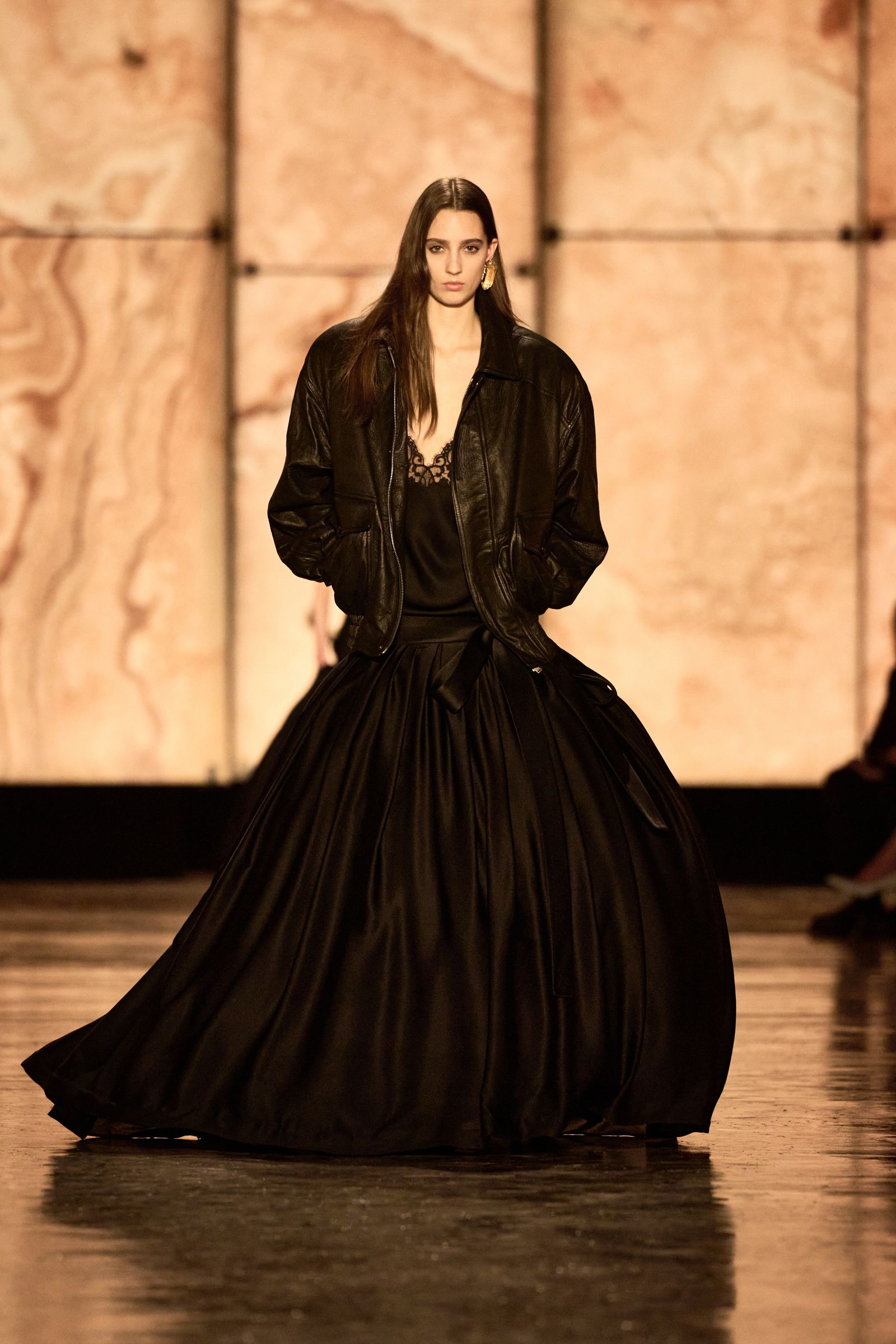 Image may contain fashion clothing, adult, formalwear, gowns, performers and solo performances